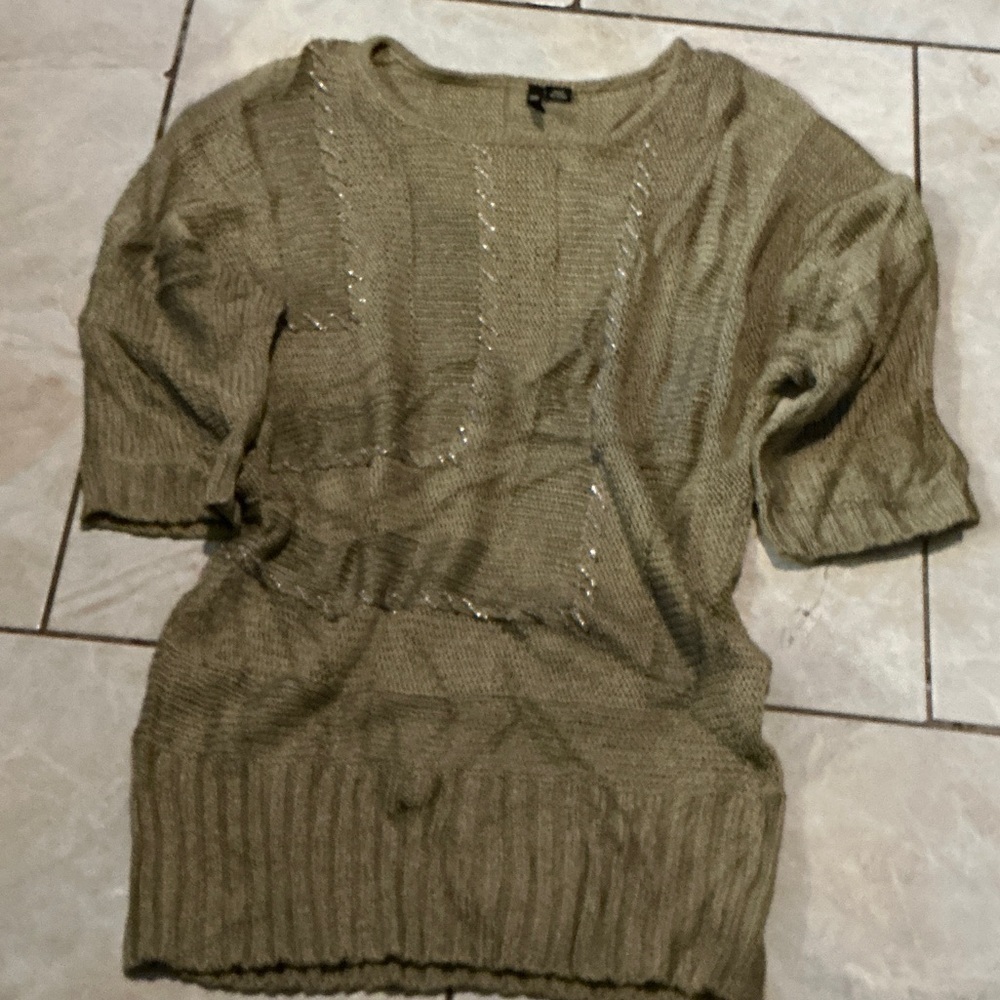 Khaki Women's Crew Neck Sweater
